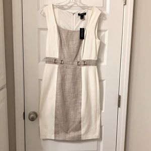 White House Black Market NWT ivory beige sz 6